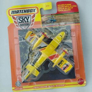 Avión Matchbox Twin Engine Blaze Buster Nuevo en Blíster - imagen 1