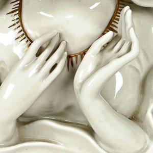 Figura Religiosa de Porcelana Bavaria, Alemania - 21 cm - imagen 4