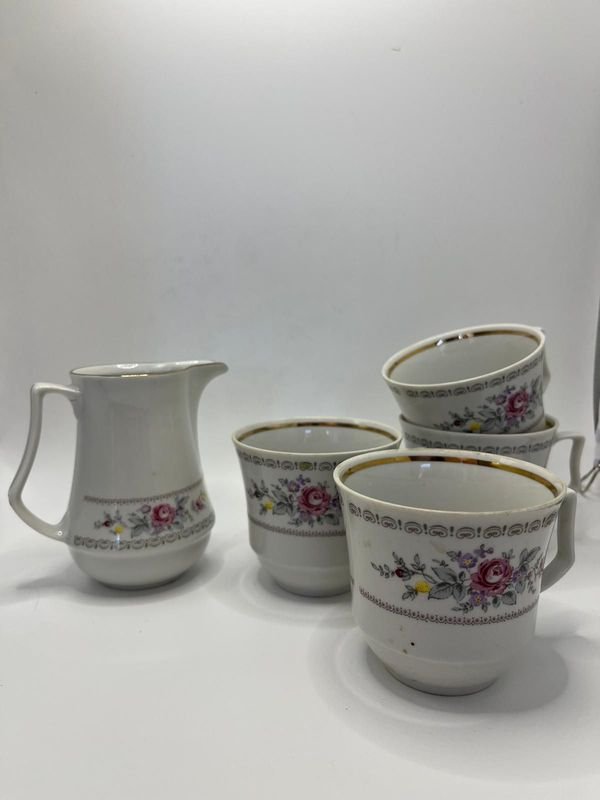 Lote de porcelana Alemana decorada con flores - imagen 3