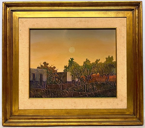 Pedro Peralta 'Estancia y luna' - Obra de arte en acrílico sobre fibra - imagen 2