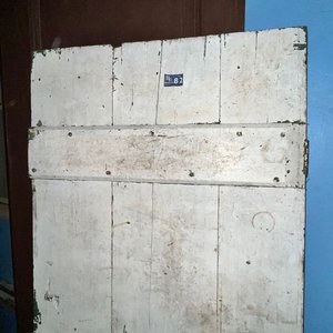 Hoja de Puerta Antigua de Madera Maciza - imagen 2