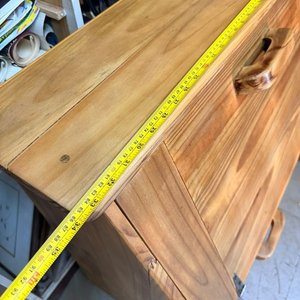 Mueble de Madera Rústico con Puerta Abatible y Cajón - imagen 8