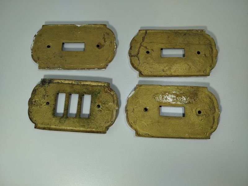 Llaves eléctricas en bronce labradas - imagen 3