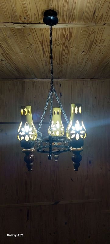 Antiguo candelabro de tres luces - imagen 6