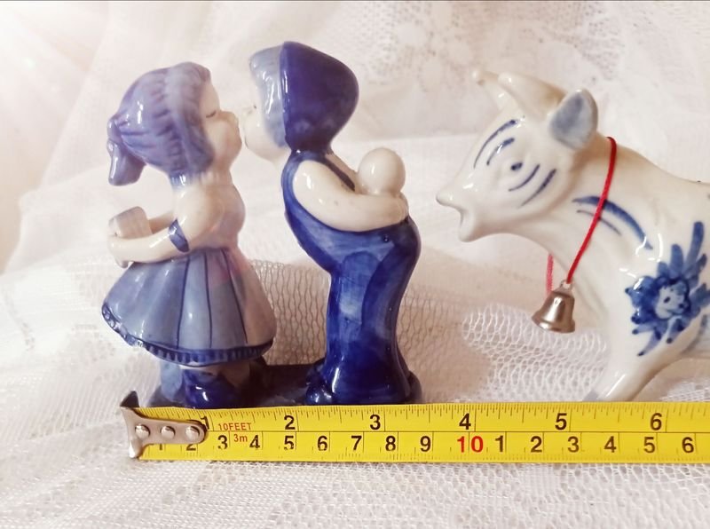 Figuras de Antigua porcelana Holandesa en Porcelana Delft - imagen 10