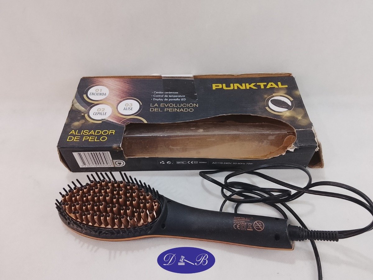 Alisador de Cabello Punktal con Placas Cerámicas y Display LED