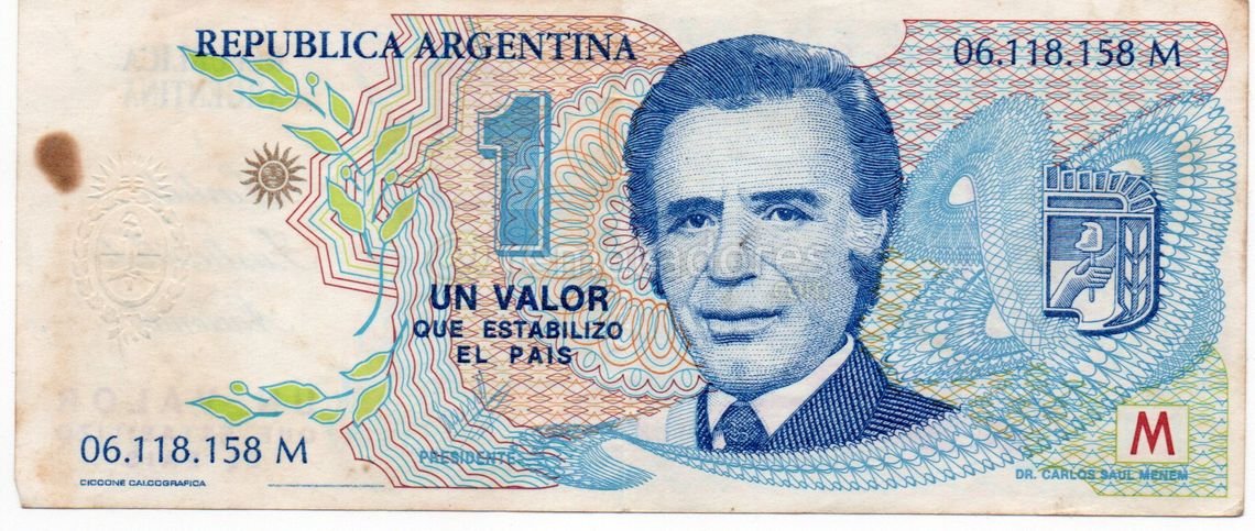 Billete de 1 Austral de Argentina "Un Valor Que Estabilizó El País"