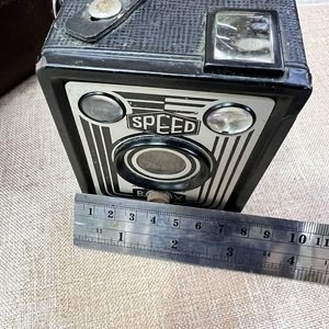 Cámara Fotográfica Antigua "Speed Box" Made in Germany con Estuche - imagen 8