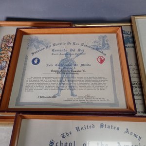 Lote de 9 Diplomas y Reconocimientos Militares - imagen 4
