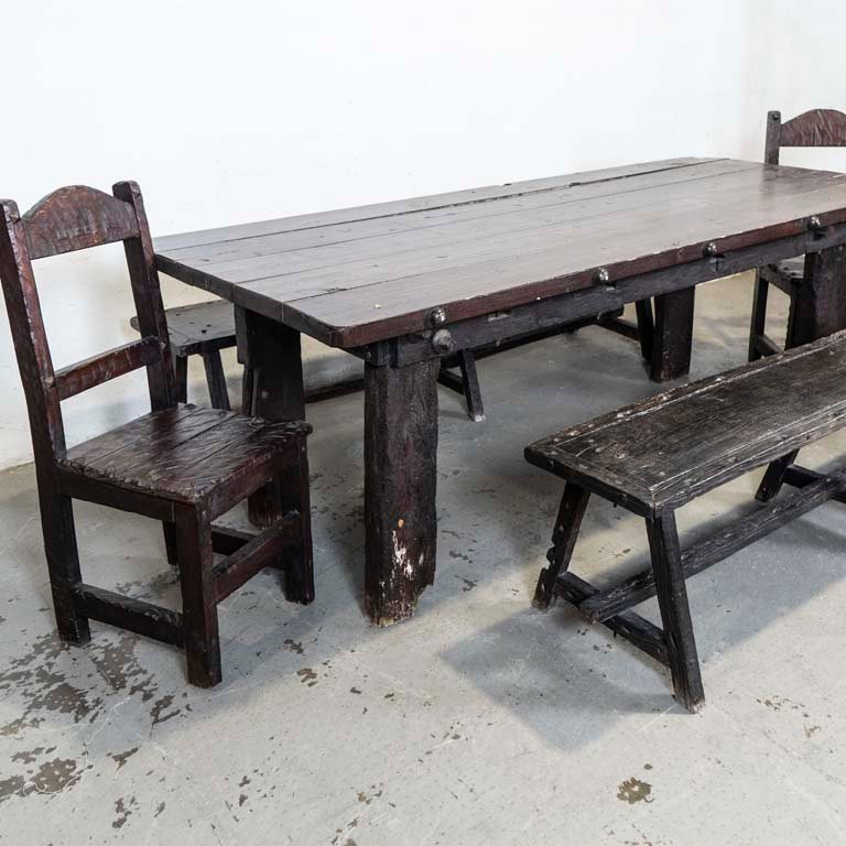 Muebles de madera rústica para exterior - imagen 3