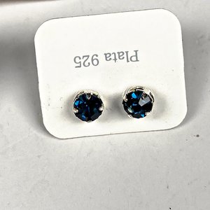 Tres Pares de Aretes de Plata 925 con Piedras - imagen 4