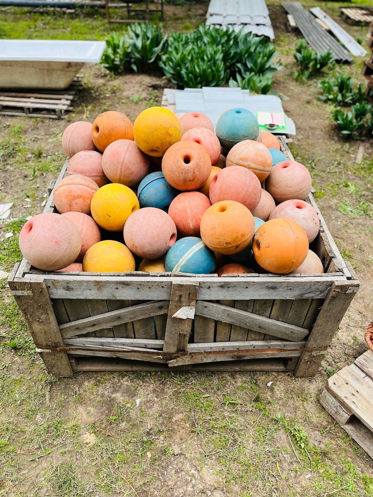 Lote de 99 Boyas de Pesca de Plástico en Colores Variados