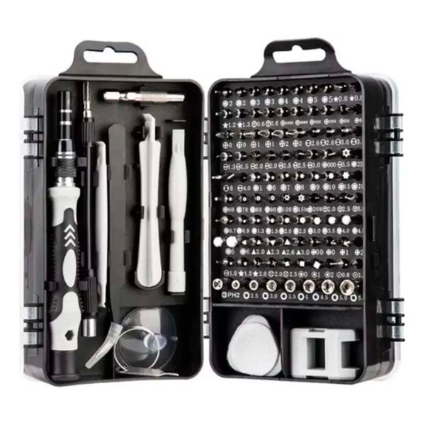 Kit de Herramientas de Precisión 115 en 1 para Reparación de Electrónicos