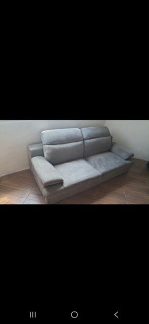 Sillón de 2 Cuerpos Gris Reclinable