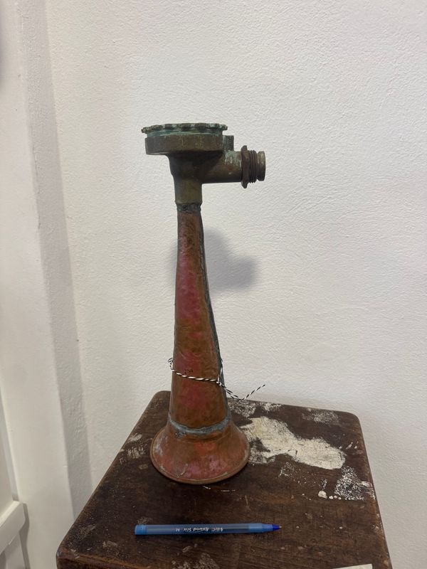Bocina de Barco Antigua de Bronce y Cobre