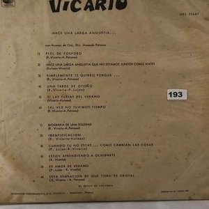 Disco de Vinilo Roberto Vicario "Hace una Larga Angustia" - imagen 2