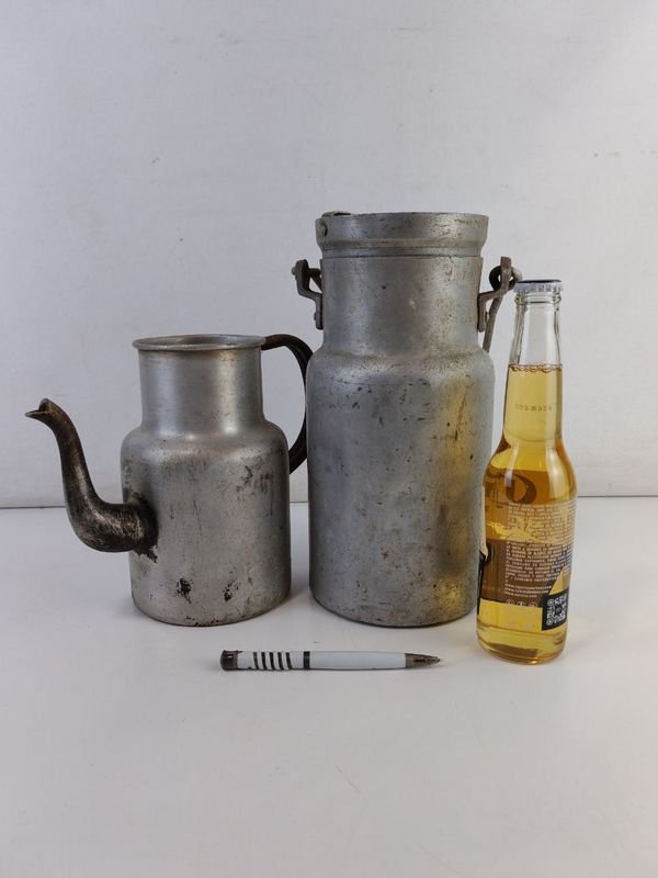 Jarra y Tarro Lechero Antiguo - imagen 2