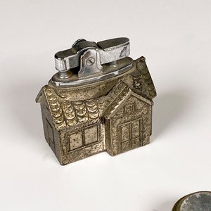 Set de 7 Herramientas de Joyero y Encendedor Vintage con Forma de Casa - imagen 3
