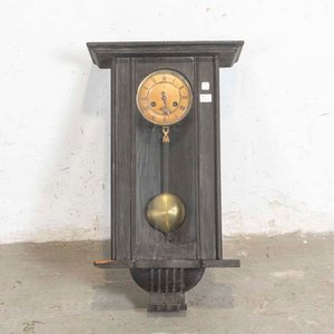 Reloj de Pared Antiguo de Media Carrillón con Péndulo y Llave - imagen 1