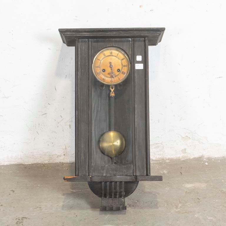 Reloj de Pared Antiguo de Media Carrillón con Péndulo y Llave