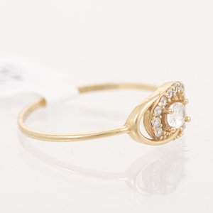 Anillo de Oro 18k con Circonias Talla 18mm - imagen 2