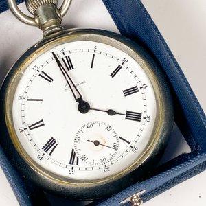 Reloj de Bolsillo Longines con Caja Cincelada y Funciona - imagen 4