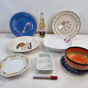 Lote de 8 Piezas de Vajilla Surtida en Cerámica y Porcelana - imagen 2