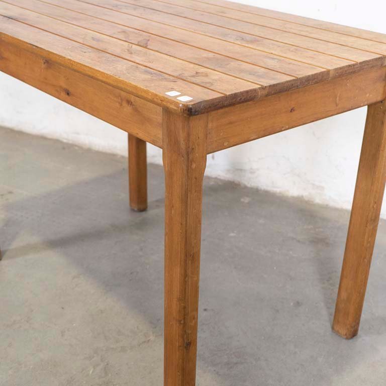 Mesa de cocina en madera con detalles y lustre - imagen 3