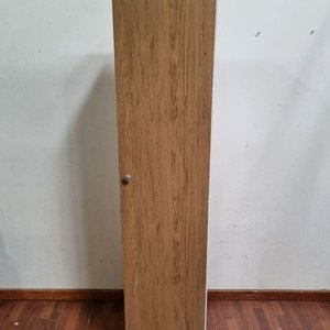 Mueble Auxiliar Vertical con Puerta, Estantes y Perchas - imagen 1