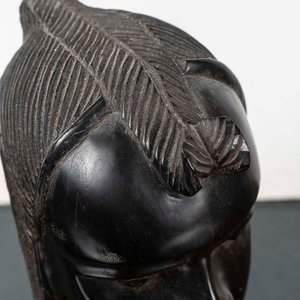 Busto Africano de Madera Tallada - 13x24 cm - imagen 2