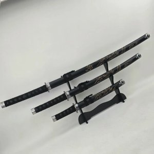 Set de 3 Katanas Decorativas con Dragones Dorados - imagen 1