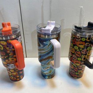 Set de 3 Vasos Térmicos de 1.2L con Diseño Halloween y Mármol - imagen 2