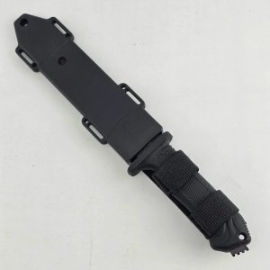 Cuchillo Táctico Negro con Vaina y Medidas - imagen 4