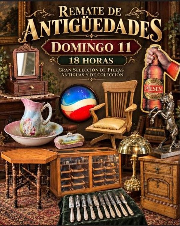 Remate de Antigüedades: Muebles, Vajilla y Objetos Decorativos
