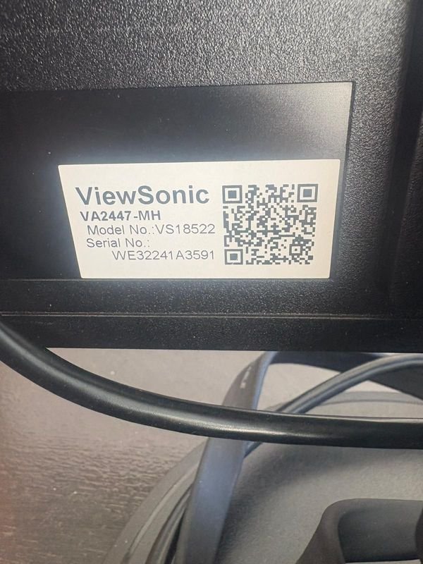 Monitor de pantalla ViewSonic VS Modelo 18522, 24 pulgadas, funcionando - imagen 3