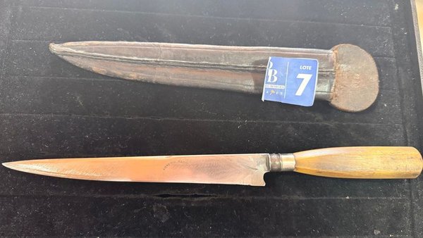Cuchillo Lengua Vibora Armeria Nacional Con Vaina - Análisis Detallado - imagen 2