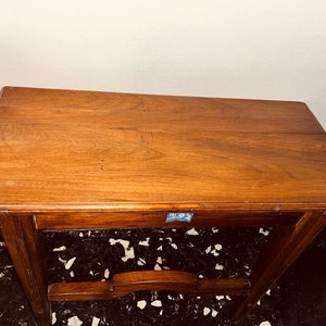 Mesa de Arrimo Estilo Rústico en Madera Maciza - imagen 3