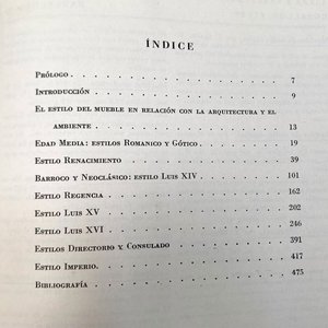 Libro "Muebles de Estilo Francés" por José Claret Rubira, 3ª Edición 1966 - imagen 4
