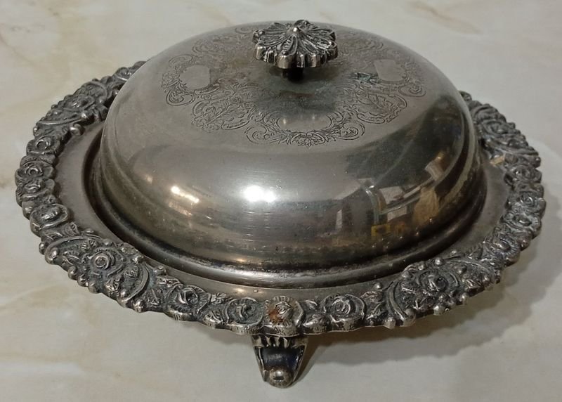 Centro de Mesa de Plata 900, Tres patitas. - Accesorios para el hogar