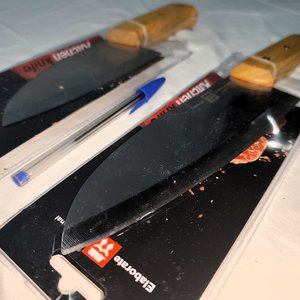 Juego de 2 Cuchillas de Cocina Acero Grabado, Mangos Remachados - imagen 5