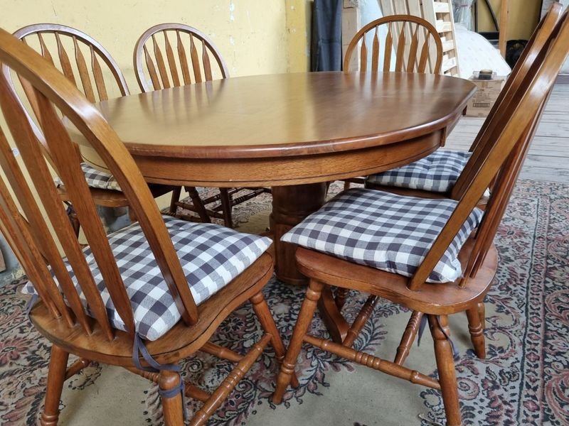 Juego de Comedor Completo con Sillas y Mesa Oval - imagen 3