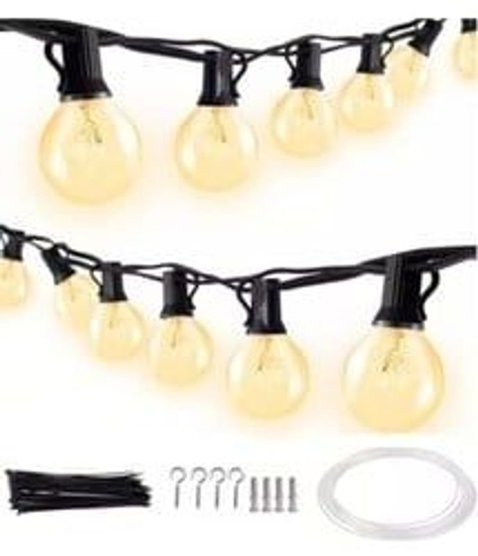 Guirnalda LED decorativa con 25 luces y cableado blanco - imagen 2