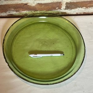 Fuente Redonda Vidrio Estilo Pyrex Verde 33 cm - imagen 5