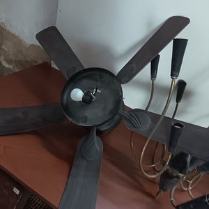 Lámpara Colgante y Ventilador de Techo Vintage - imagen 2