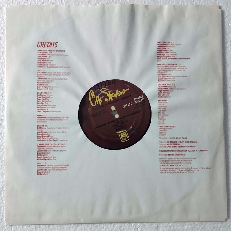 Vinilo de Cat Stevens - Izitso (1977) - imagen 5