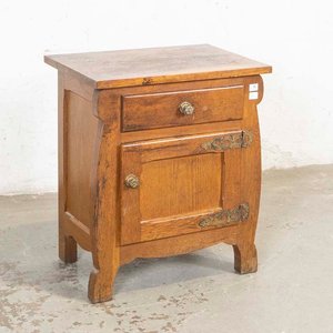 Lote anterior: Mesa de Luz Rústica de Roble con Puerta y Cajón