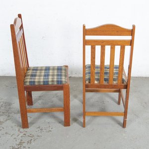 Mesa de Comedor de Madera con 6 Sillas Tapizadas y Vidrio Biselado - imagen 3