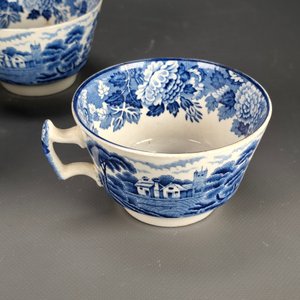 Tres Tazas de Loza Inglesa "English Scenery" Enoch Woods Wood & Sons - imagen 3