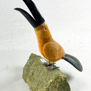 Figura de Ave en Piedra Tallada, 30 cm - imagen 2
