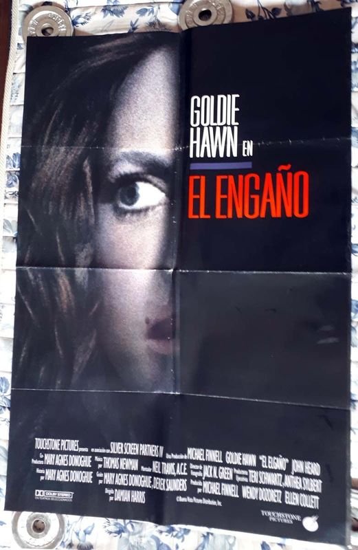 Poster Original de Cine "El Engaño" (Deceived) con Goldie Hawn - 1991